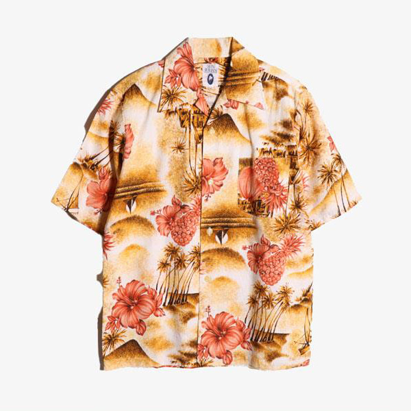 SUN JURIAN -  코튼 하와이안 셔츠   Man L